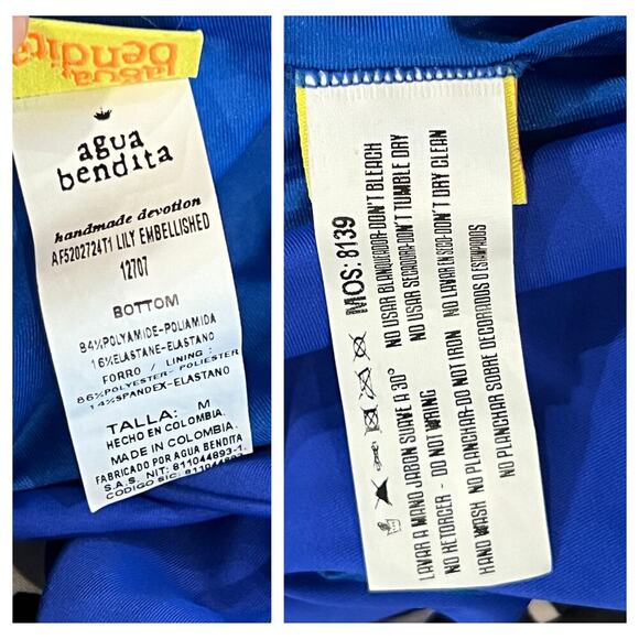 Agua Bendita Lily Bikini Bottoms Size Medium - Picture 7 of 9